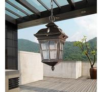 LMRJHAZ American Iron Art Rétro intérieur lustre jardin lumière rétro couloir lumières extérieur balcon suspendu lumières pendentifs edison pendentif lumière e27 lampe intéressante