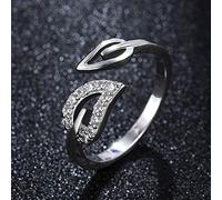 LMRJHAZ Anneaux Ouverts pour Les Femmes, Anneau ajusté Vintage Tree Arbre argenté Zircon Cadeau de Bijoux Romantique pour Fille Femme Couple Engagement Mariage éternité Anneau de Noël Cadeau