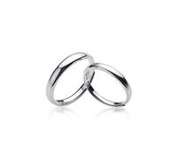 LMRJHAZ Anneaux ouverts pour les femmes, vintage ajusté simple couple brillant couple d'anneaux argentés