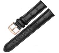 LMRJHAZ Band de montée en cuir de mode Remplacement en cuir Band Rose Gol Boucle Black Brown Watch STRAP
