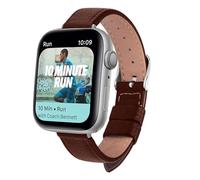 LMRJHAZ Band de montre mince en cuir pour Watch Band 40 mm 44 mm 38 mm 42 mm pour 7 SE 6 5 4 3 2 1 Femme en cuir