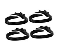 LMRJHAZ Bijoux 4pcs Devil Angel Couples Set Zinc Alloy Promise Men and Women Ajustivable Band Open Band pour Anniversaire Bijoux de Mariage d'anniversaire