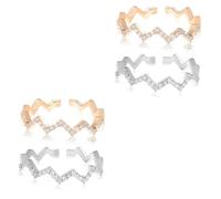 LMRJHAZ Bijoux ajusté pour Les Femmes The Ring Golden Rings Silver Jewelry