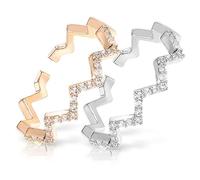 LMRJHAZ Bijoux ajusté pour Les Femmes The Ring Golden Rings Silver Jewelry