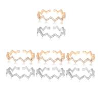 LMRJHAZ Bijoux ajusté pour Les Femmes The Ring Golden Rings Silver Jewelry