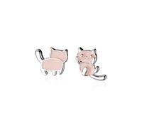 LMRJHAZ Bijoux Animal Mignon 92 Boucles d'oreilles de Chat Rose Doux en émail