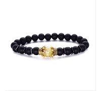 LMRJHAZ Bijoux Bracelets en perles, hommes en onyx noirs, diffuseur de lave, bracelets de perles de pierres précieuses, bijoux en pierre