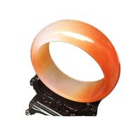 LMRJHAZ Bijoux Chine Gobi Stone Hetian Gold Silk Jade Élargis Bracelet rose élégant ACCESSOIRES PERFECT PERFECT (Couleur du gemme: 56-58 mm)