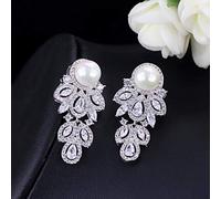 LMRJHAZ Bijoux minuscules zircones cubiques en Pierre en Pierre pendue de Feuille de Feuille d'oreille pour Femmes Bijoux