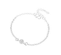 LMRJHAZ Bijoux Silver 925 Circular Ball Charm Chain Bracelet for Women Bangle Accessoires pour Bijoux Bijouaux