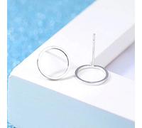 LMRJHAZ Boucles d'oreilles en Argent Bijoux, Boucles en Argent Populaire des Femmes en Argent Creux de Boucles d'oreilles géométriques Creux de Boucles d'oreilles de Bijoux pour Hommes de