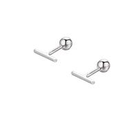 LMRJHAZ Boucles d'oreilles en Mini-Bar en Argent Sterling pour Femmes Filles 14 carats d'or plaqué Minimaliste minuscules Barres Courtes 20g HARCHEL 4 mm étalon Tragus Tragus Post vis Back