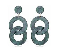LMRJHAZ Boucles d'oreilles longues de chaîne de plaques