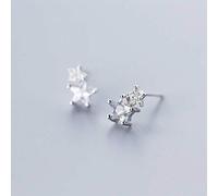 LMRJHAZ Boucles d'oreilles pour femmes, S925 Boucles d'oreilles femelles femelles coréennes simples boucles d'oreilles en diamant étoiles à cinq points