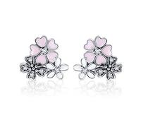 LMRJHAZ Boucles d'oreilles réelles boucles d'oreilles de cerceau de cœur asymétrique pour les femmes-oreilles cadeaux