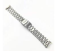 LMRJHAZ Boucotte de montre en acier inoxydable Bande de montre 18 mm 20 mm 22 mm 24 mm Brotte de bracelet incurvé STRAP DOUBLE BOUCLE BOUCLE DE REMPLACEMENT DU BOUCLE