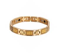 LMRJHAZ Bracelet Bracelet Bracelet Feuille d'or guanyin bodhisattva Bracelet Bracelet Allemand Bracelets for Women menecs Jacked Magnetic Bracelet Mes Cadeau (Couleur: Couleur)