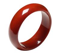 LMRJHAZ Bracelet Couleur primaire Southred Jade Bangle Exquis Bijoux Luck Accessoire (61-62 mm)