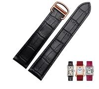 LMRJHAZ Bracelet de montre en cuir véritable 1617/18/20/22/23/24/25 mm pour homme/femme Bracelet de rechange pour Cartier Tank Solo, 24mm