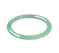 LMRJHAZ Bracelet en Jade en Jade Naturel, Bracelet de Bracelet en Jade Vert Clair, Bracelet de Jade Rond Mince, avec boîte à Bijoux, 54-64 mm (60 mm)