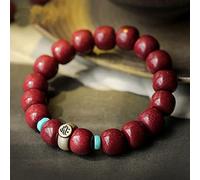 LMRJHAZ Bracelet Feng Shui Amulet Zodiaque Bracelet Cinnabar Richesse chanced Perbe Natural Gemstone Energy Charm Stretchy Bracelet Talisman pour la prospérité Bonne Chance Cinabar (Couleur: Singe)