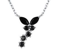 LMRJHAZ Butterfly 925 Silver Silver Fine Bijoux Fleur Colliers de fiançailles et pendentifs pour femmes