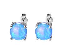 LMRJHAZ Cellacity 8 couleurs en opale opale argent 925 bijoux de bijoux boucles d'oreilles pour femmes Fashion Simple Over Studs Rose Gold Color Gift