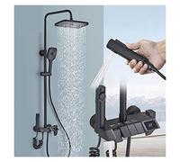 LMRJHAZ Chandelier Douche mélangeur de Douche numérique Noire