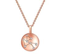 LMRJHAZ Collier en cristal de guérison en quartz 925 Constellation argentée Collier horoscope Taurus Astrologie 12 Constellation Horoscope Signe Astrologie Collier d'étoile Zodiaque Collier
