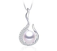 LMRJHAZ Collier pendant perlé femme dame cadeau en eau douce naturelle fine mode pour