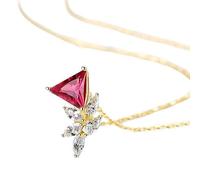 LMRJHAZ Colliers de pendentif en pierre précieuse pour femmes engagement de mariage bijoux fins