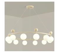 LMRJHAZ Créatif Blanc créatif en Verre de Couleur de Couleur LED Chandelier Salon Restaurant Chambre à Coucher de Chambre à Coucher