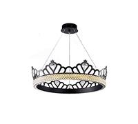 LMRJHAZ D, luminaire LED Ring Chaner avec télécommande plafonnier réglable Louteurs D pour la Salle à Manger de la Chambre Black 1 60x14cm (Noir 1 80x14cm)