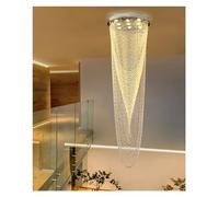 LMRJHAZ Designer Moderne Romantique Luxury Indoor Long Staise Chaner Lighting Compatible avec la Cage d'escalier du Hall, la lumière du Pendentif