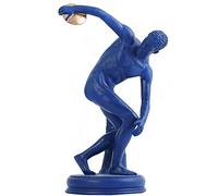 LMRJHAZ Discus Thrower Statue and Sculptures Decor, Nude Male Athlete Greek Roman Figurine Decoration, Art Office Office Shop Window Ornement, B