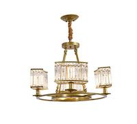 LMRJHAZ Éclairage Chaner K9, luminaire de Plafond en Cristal Clair pour Le Salon de Chambre de Salle de Bain avec Salle de Bain avec 68x48cm (D 65x45cm)