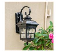 LMRJHAZ European extérieur imperméable Villa Garden Balcon Amen Amen Retro Courtyard Gate Éclairage, Pendentif à Plafond LED, Bronze (Noir)