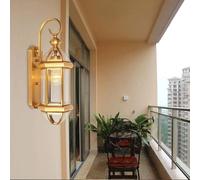 LMRJHAZ Européen Tous en Laiton Faits à la Main Copper Art déco Applexion Murale, Maison de Jardin en V extérieur en V, Pendentif de Plafond LED