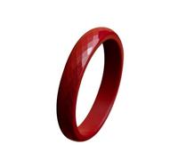 LMRJHAZ Fashion Round Cinnabar Bangle Bracelet pour Femmes Feng Shui Vermilion Bracelets Red Bangle pour Bonne Chance Richesse guérison Protection Amulette Femme Gift Birthday