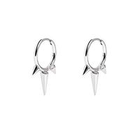 LMRJHAZ Fashion Spike Sterling Silver Hoop Moucles d'oreilles pour Les Femmes Girls Men Hypoallernic Minimaliste Huggie Small Sleeper Hoops Cartilage Cuff Helix Emballage Punk Punk Jewelry