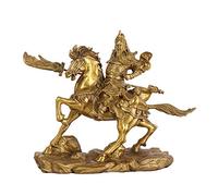 LMRJHAZ Guan YU Statue Feng Shui décoration, Pur Richesse de cuivre Dieu