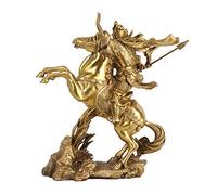 LMRJHAZ Guan YU Statue Feng Shui décoration, Pur Richesse de cuivre Dieu