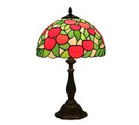 LMRJHAZ Lampe de Table Vintage 12 Pouces Conception Pastorale en Verre en Verre lampadaire Art à la Main