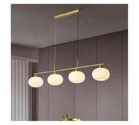 LMRJHAZ Les lustres Nordiques pour la décoration pour la Salle à Manger Lustre lustres Suspendus Lampes suspendues pour l'éclairage intérieur de la lumière du Plafond (RC dimmable, Or 3 têtes)