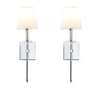 LMRJHAZ Lighting Lot de 2 appliques murales vintage en lin pour loft, lampe murale d'hôtel à côté de lit, vis E27 (noir)
