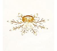 LMRJHAZ Lumière de Plafond en Cristal Moderne et de Luxe avec 5 lumières pour Le Salon du Salon et d'éclairage d'éclairage d'éclairage de Mariage DD 100x20cm (D 53x20cm)