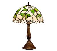 LMRJHAZ Lumières Nocturnes pour la Table de Table de Style Chambre avec Motif Groen Vine Verre en Alliage en Alliage de la Lampe Éclairage intérieur nécessaire