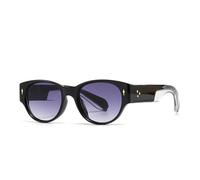 LMRJHAZ Lunettes de soleil rondes 2025 pour homme style été femme lunettes de soleil pour femmes accessoires UV400, Noir/gris, Taille unique