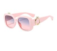 LMRJHAZ Lunettes de Soleil Rondes Femmes Décoration Gradiesnts de Cadre