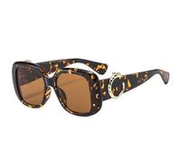 LMRJHAZ Lunettes de Soleil Rondes Femmes Décoration Gradiesnts de Cadre